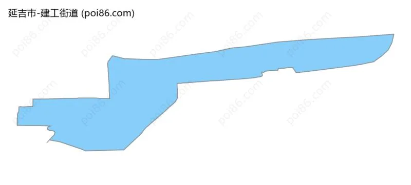 建工街道边界地图