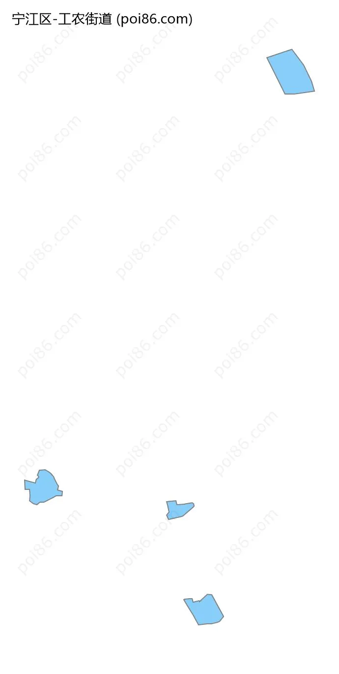 工农街道边界地图