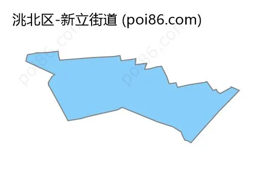 新立街道边界地图