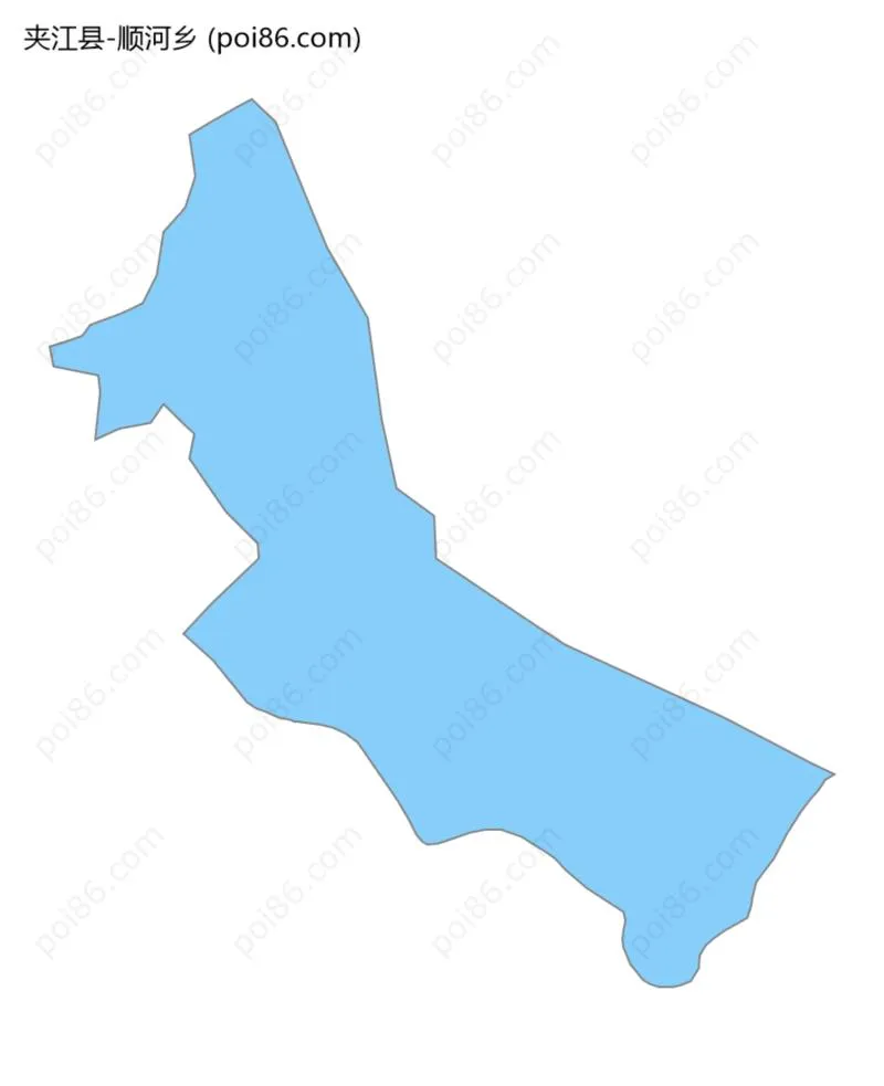顺河乡边界地图