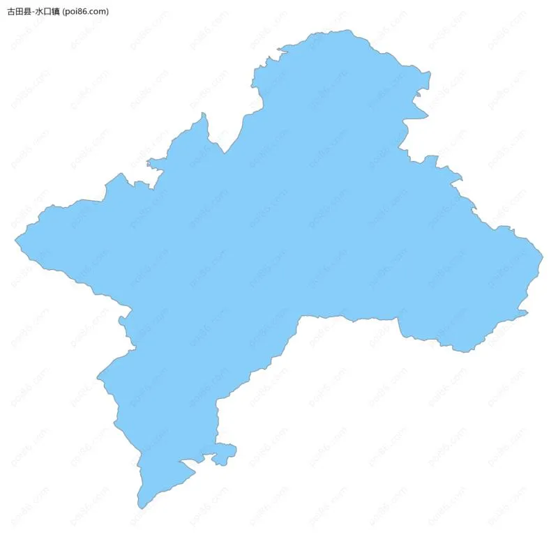 水口镇边界地图