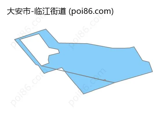 临江街道边界地图