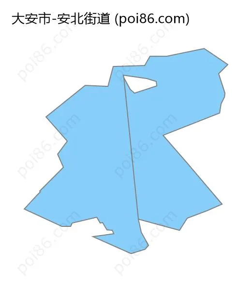 安北街道边界地图