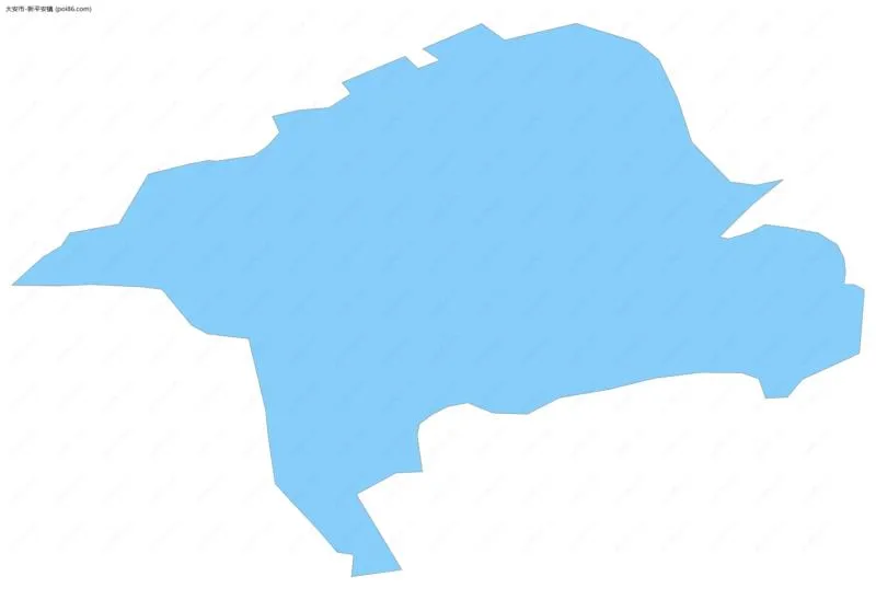 新平安镇边界地图