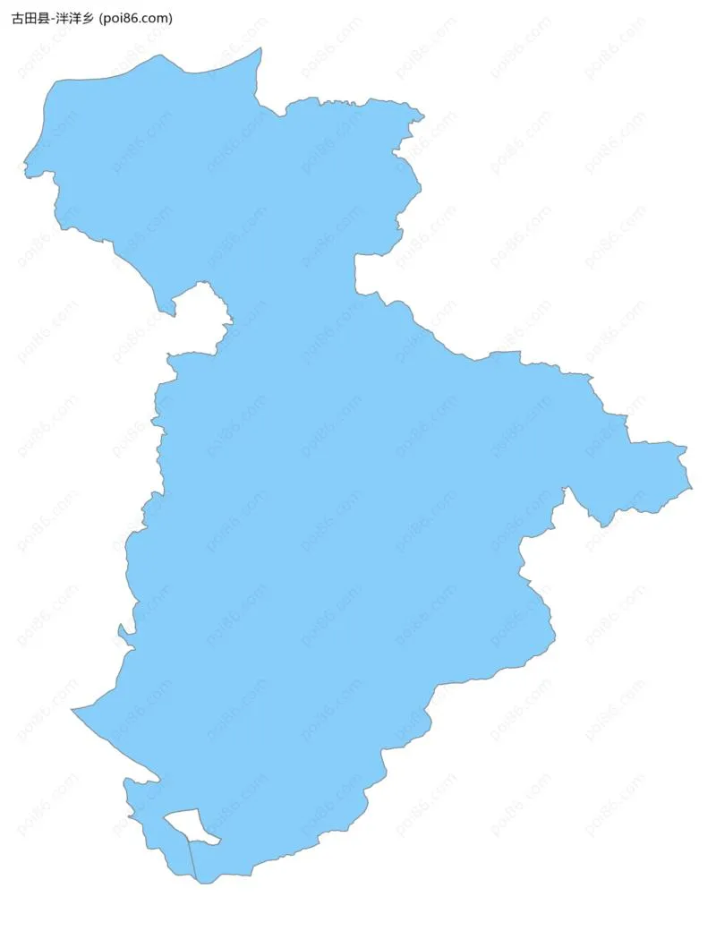 泮洋乡边界地图