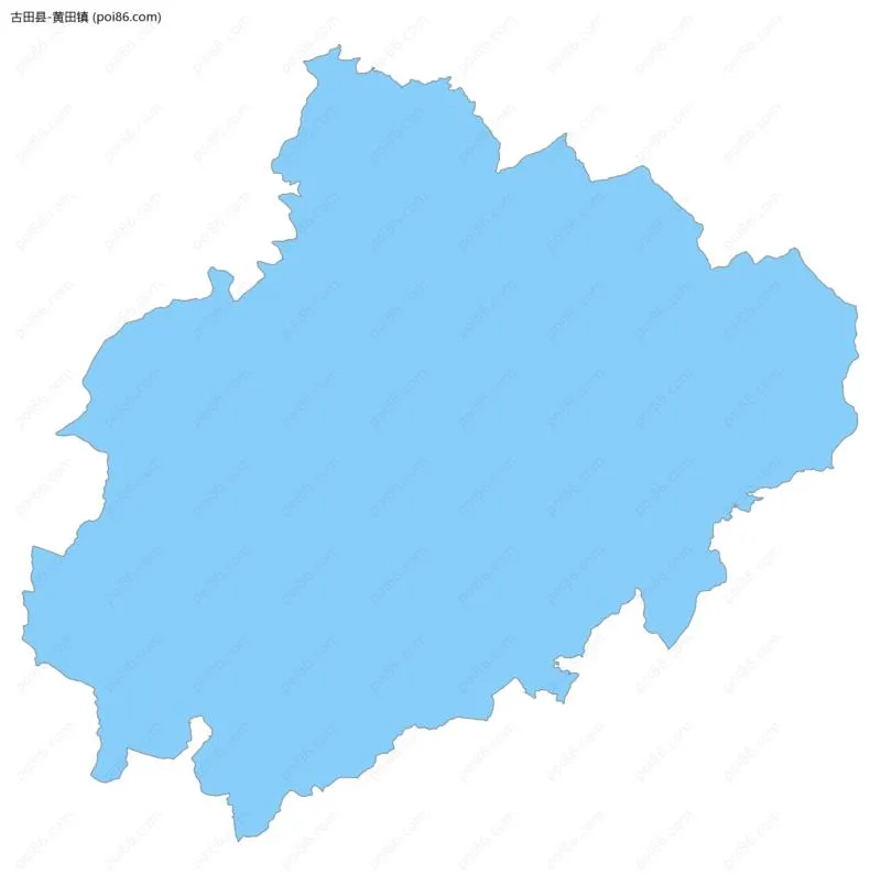 黄田镇边界地图