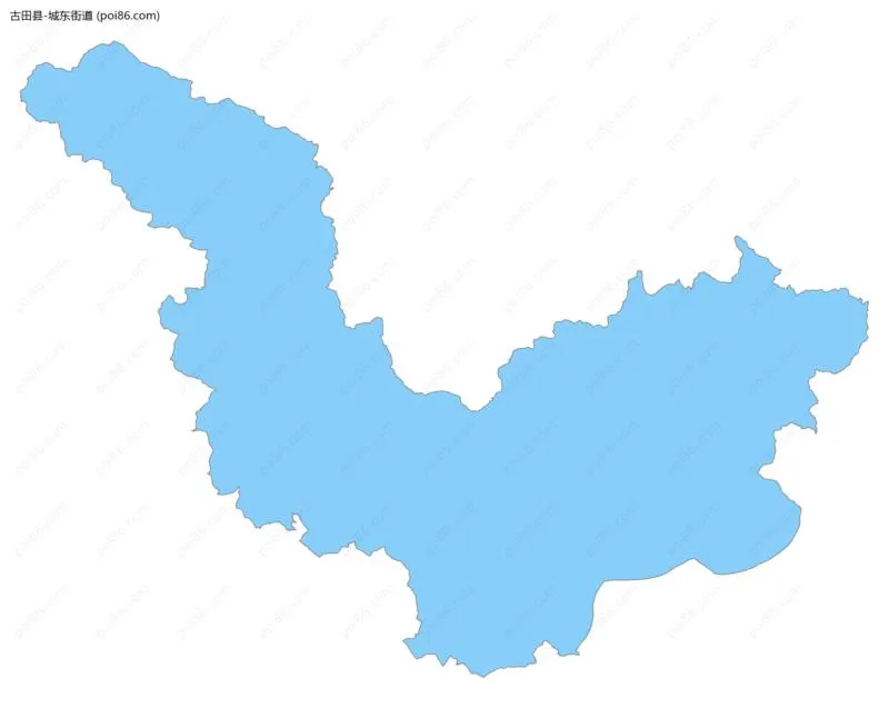 城东街道边界地图