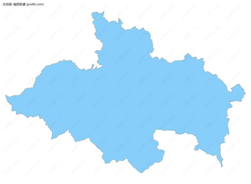 城西街道边界地图