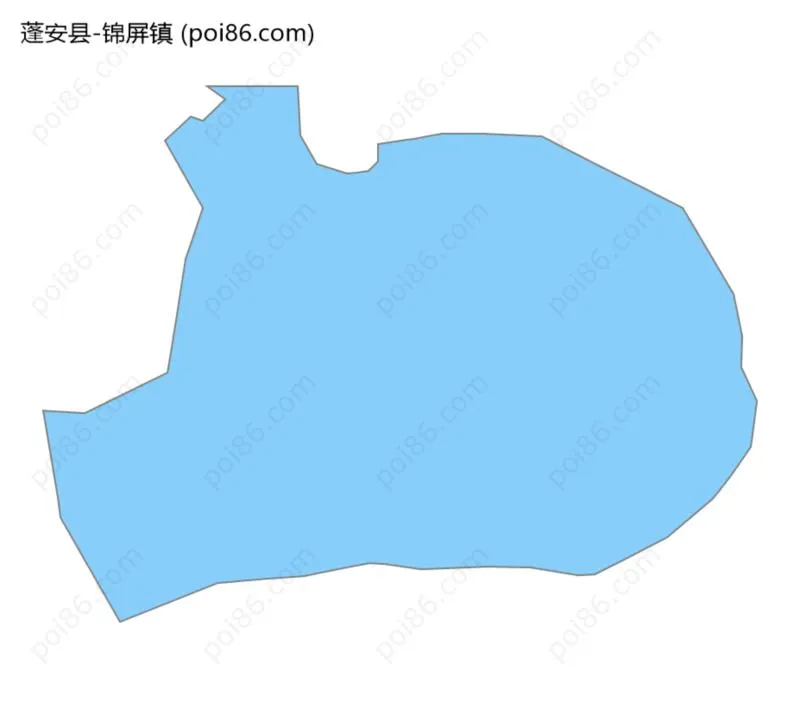 锦屏镇边界地图