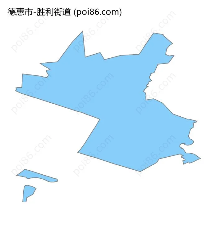 胜利街道边界地图