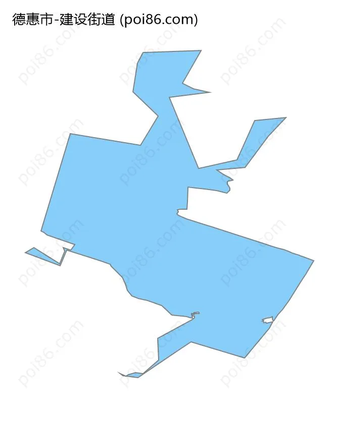 建设街道边界地图
