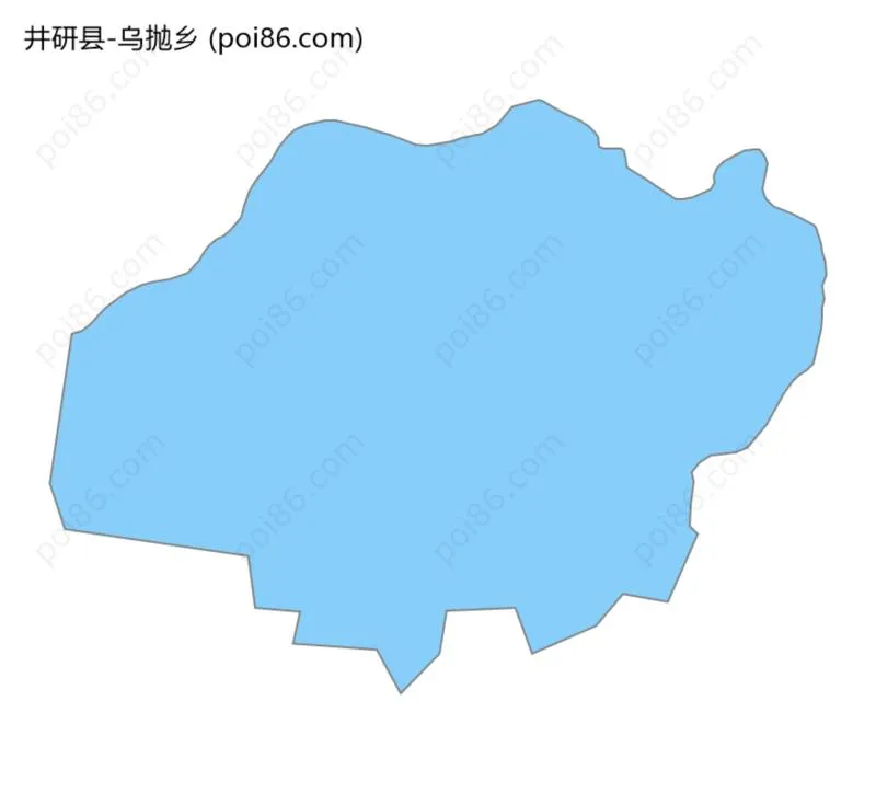 乌抛乡边界地图