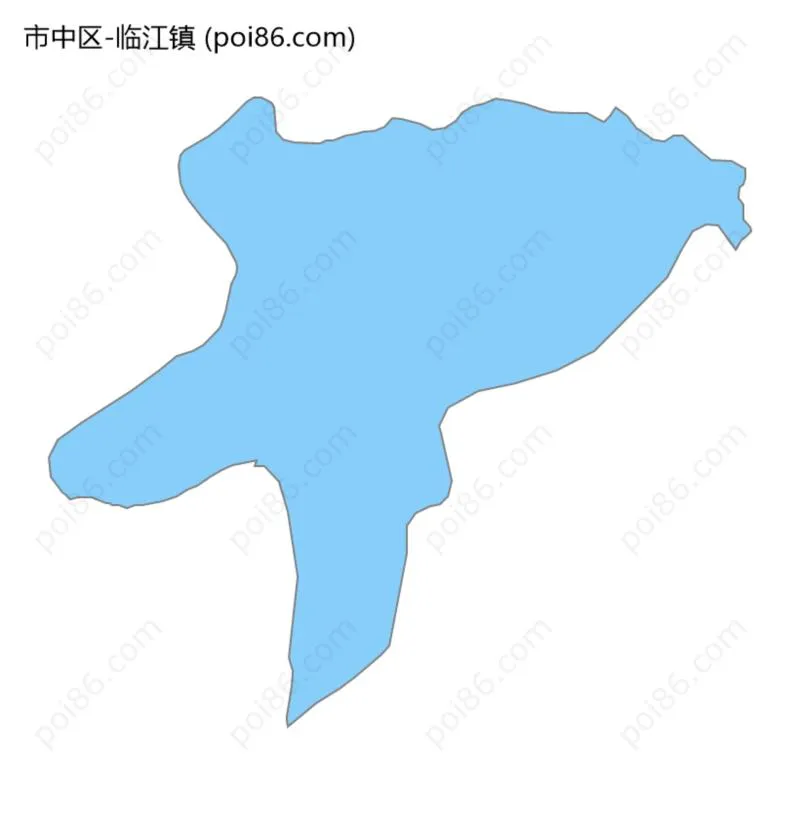 临江镇边界地图