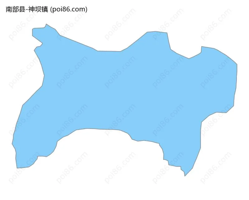 神坝镇边界地图