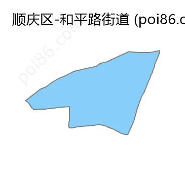 和平路街道边界地图