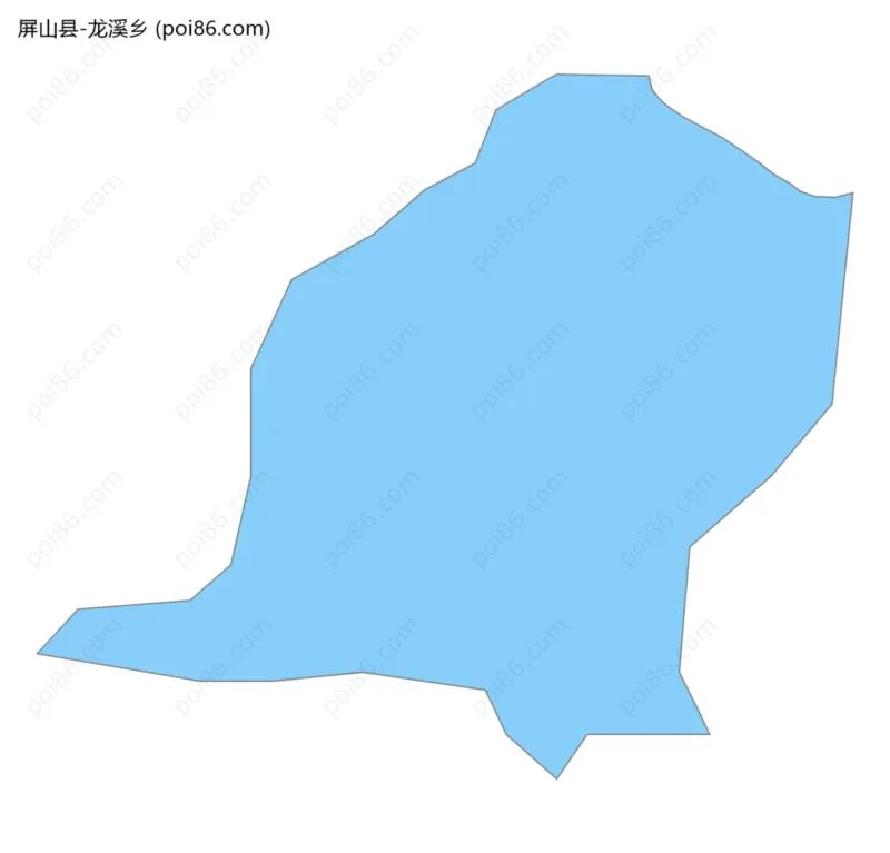 龙溪乡边界地图