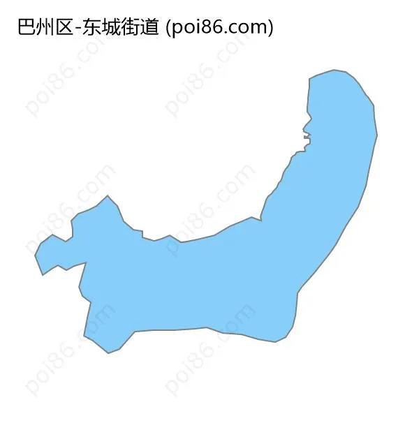 东城街道边界地图