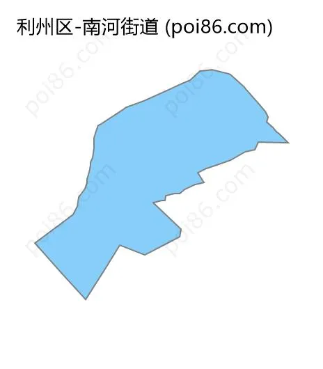 南河街道边界地图