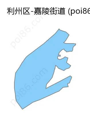 嘉陵街道边界地图