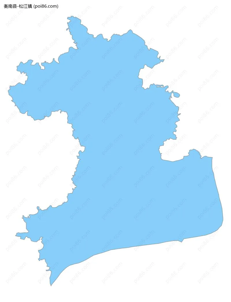 松江镇边界地图