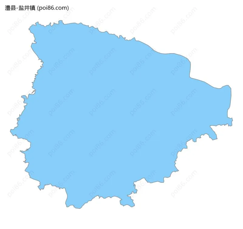 盐井镇边界地图