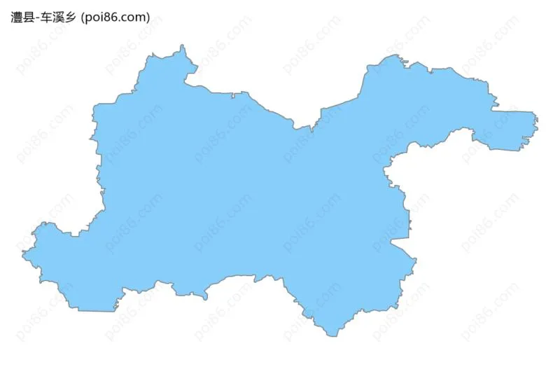 车溪乡边界地图