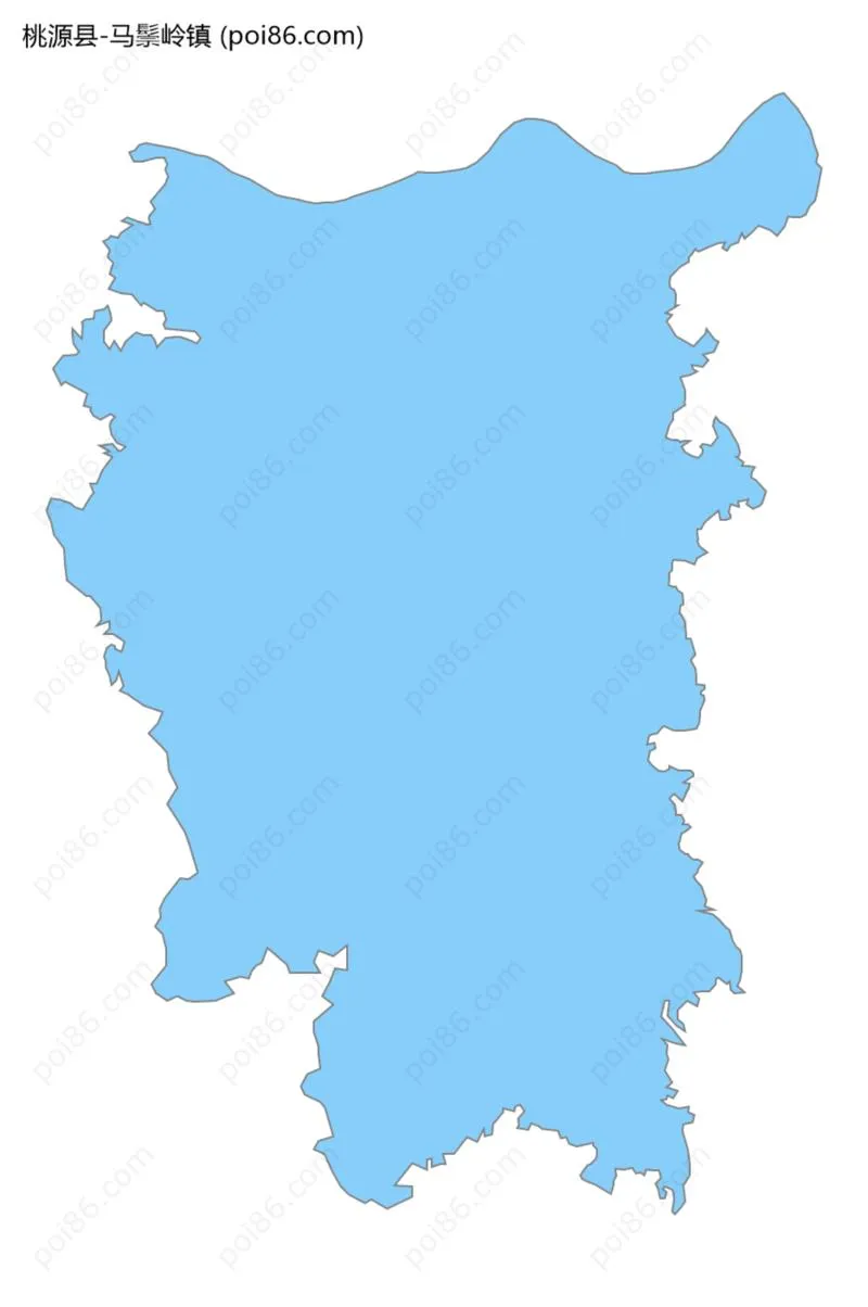 马鬃岭镇边界地图