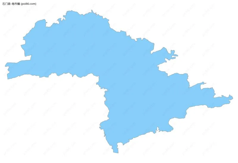 皂市镇边界地图