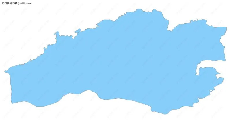 磨市镇边界地图