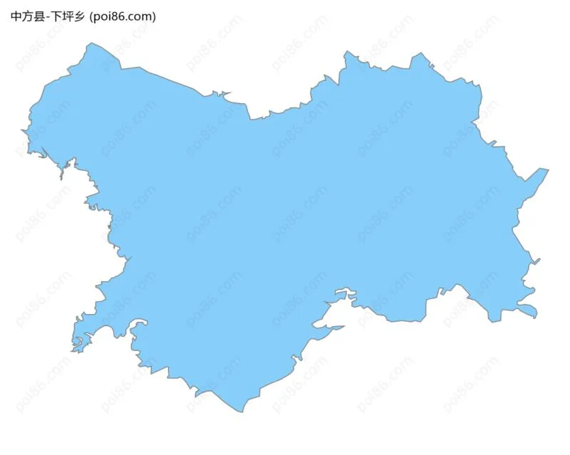 下坪乡边界地图