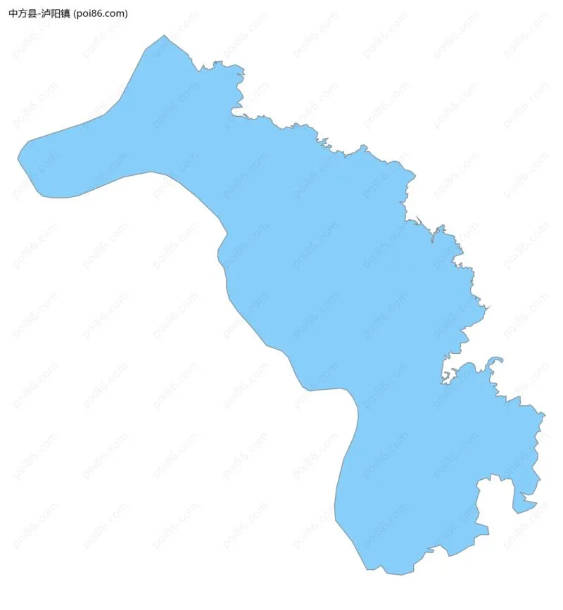 泸阳镇边界地图