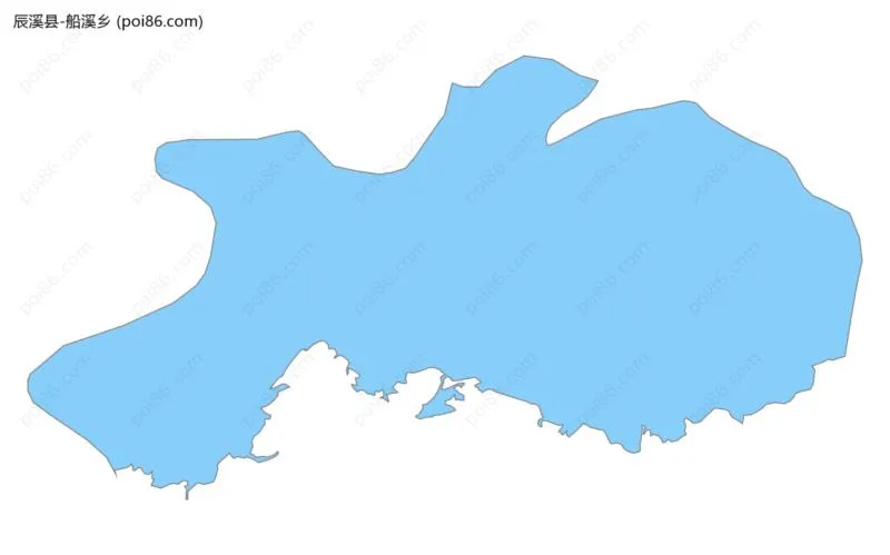 船溪乡边界地图