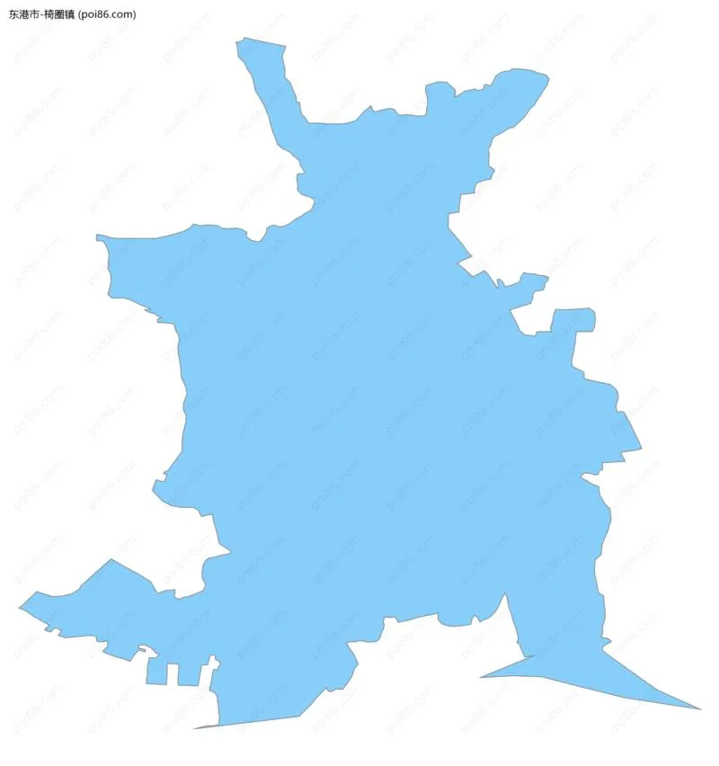 椅圈镇边界地图