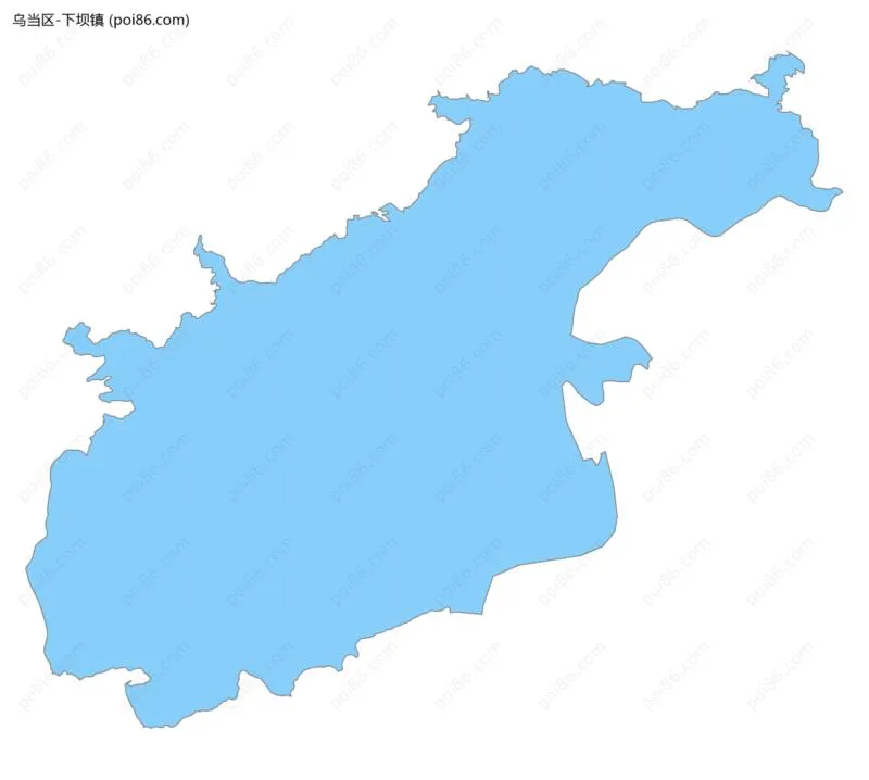 下坝镇边界地图