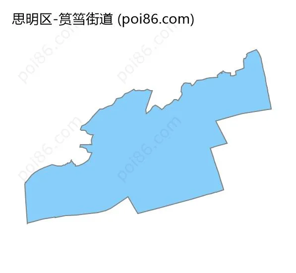 筼筜街道边界地图