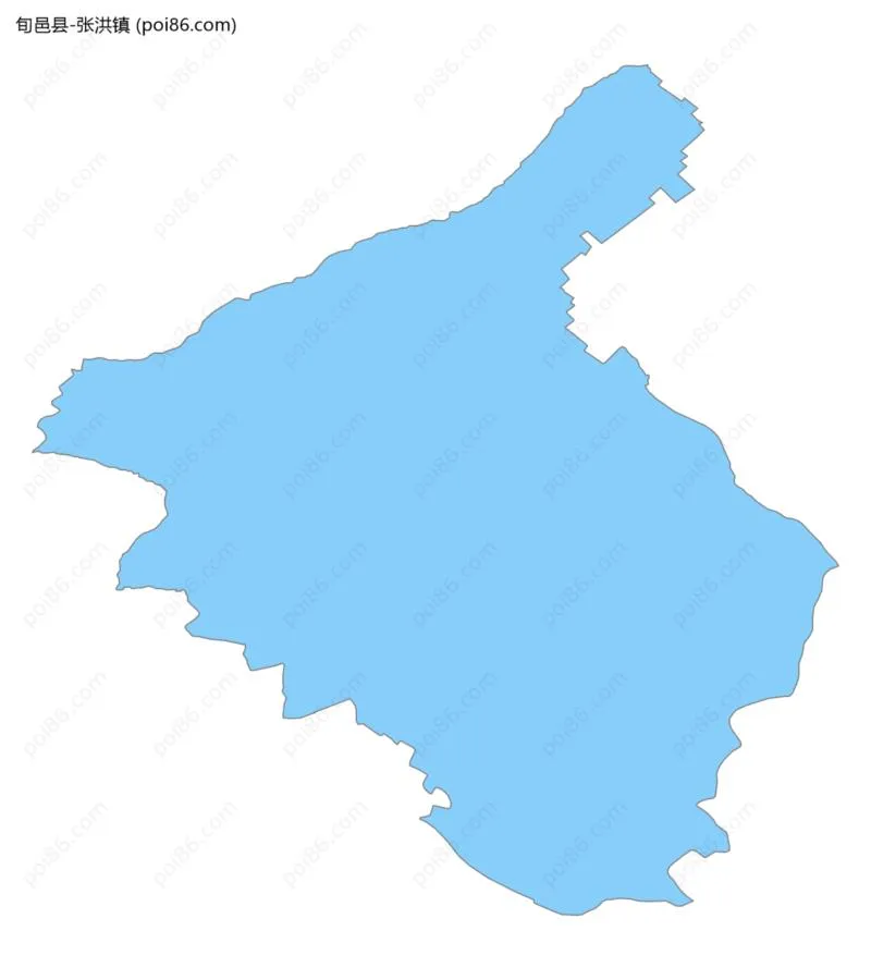 张洪镇边界地图