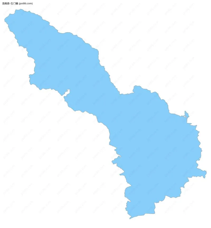 石门镇边界地图