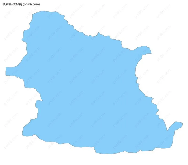 大坪镇边界地图