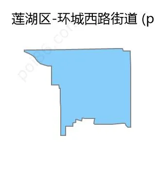 环城西路街道边界地图