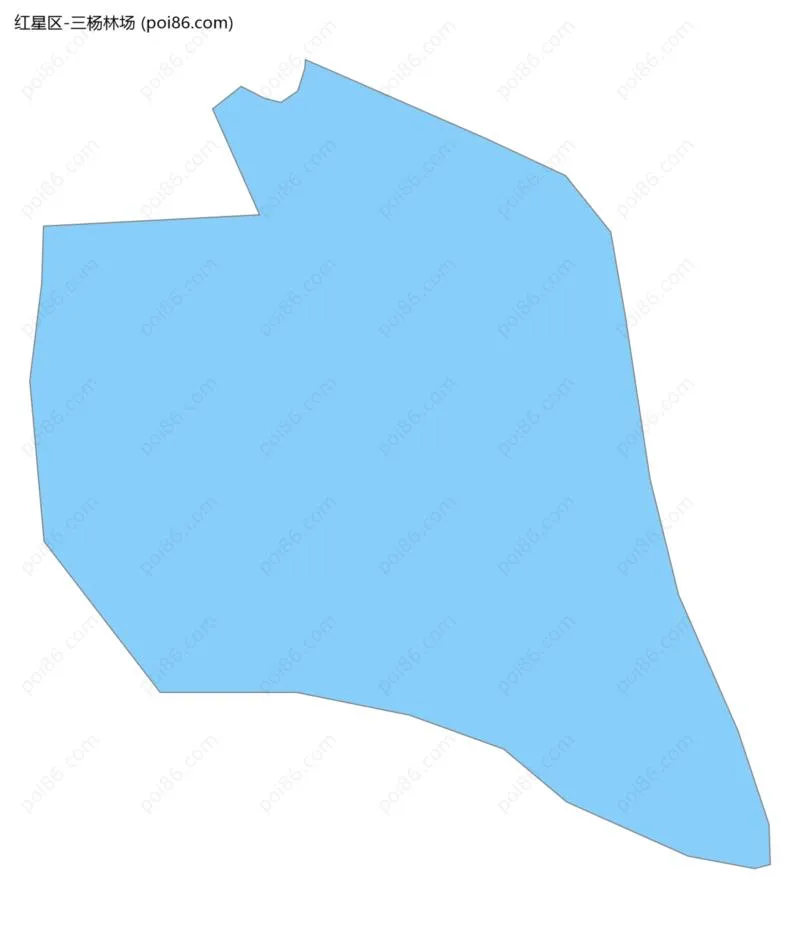 三杨林场边界地图