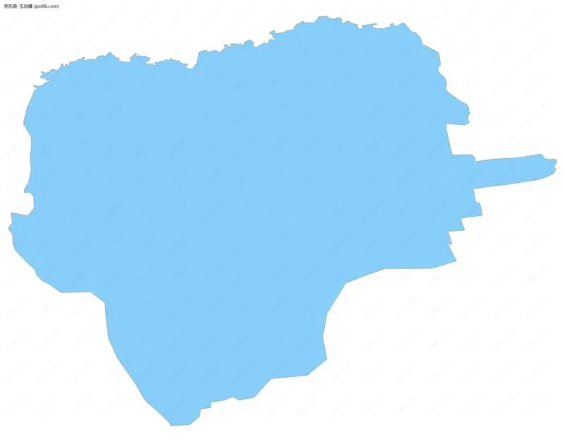 玉岗镇边界地图