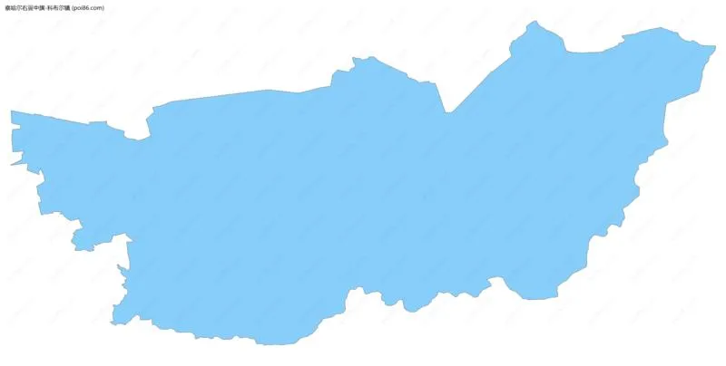 科布尔镇边界地图