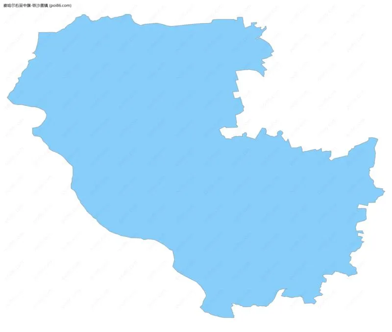 铁沙盖镇边界地图