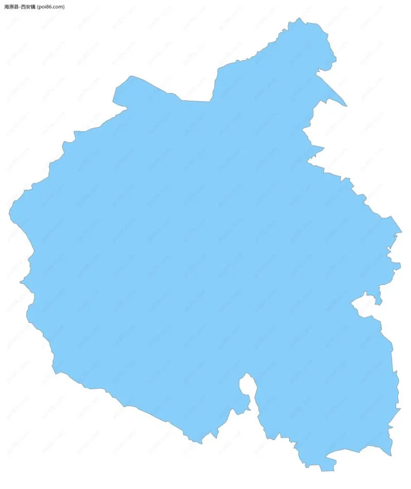 西安镇边界地图