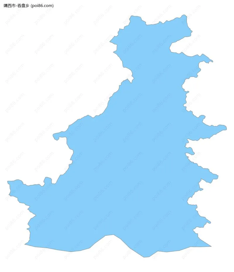 吞盘乡边界地图