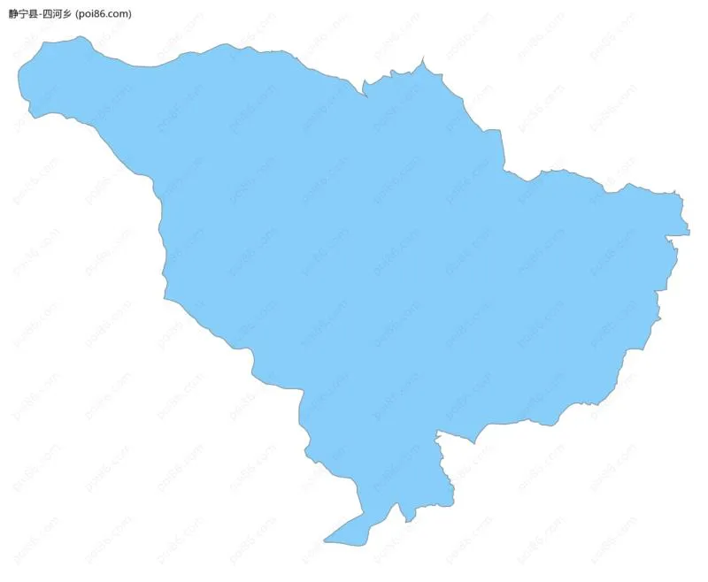 四河乡边界地图