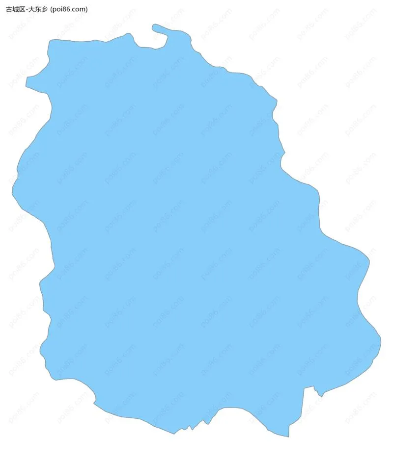 大东乡边界地图