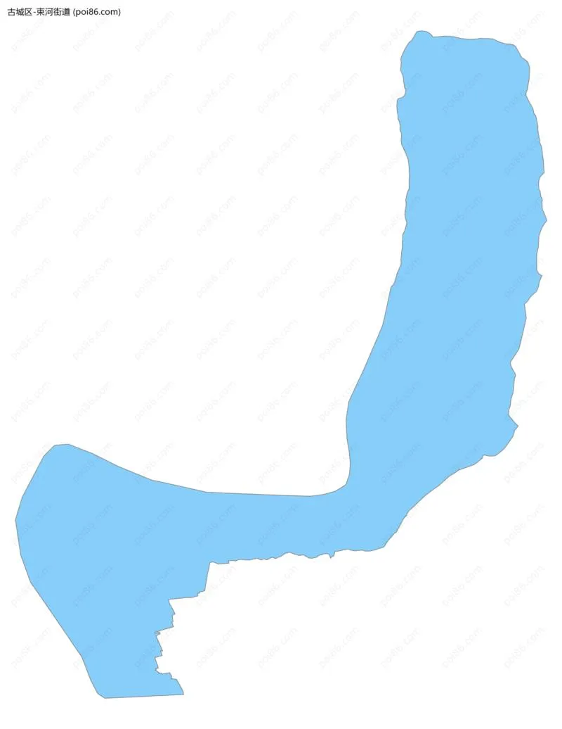 束河街道边界地图