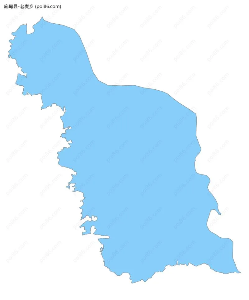 老麦乡边界地图