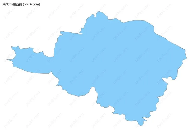 崖西镇边界地图